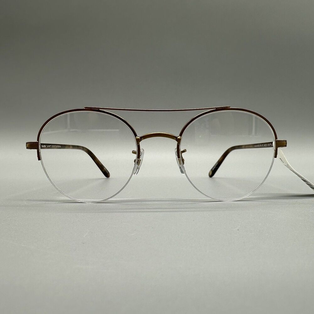 Classic Brown Metal Frame Glasses
